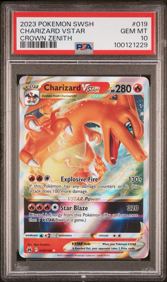 [ENG] CHARIZARD VSTAR #019 / CROWN ZENITH / PSA 10 GEM MINT